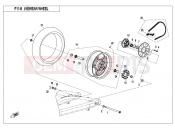 CFMOTO 650 MT (CF650-3C [EU 4] ) REAR WHEEL（LOW CONFIGURATION）