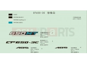 CFMOTO 650 MT (CF650-3C [EU 4] ) DECAL(PEARL WHITE/NEBULA WHITE)