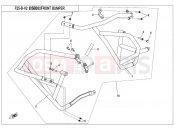 CFMOTO 650 MT (CF650-3C [EU 4] ) FRONT BUMPER(POLICE)