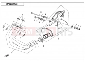 CFMOTO 2017 MOTORCYCLE 650 NK (CF650-7B) MUFFLER