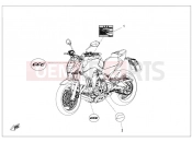 CFMOTO 2017 MOTORCYCLE 650 NK (CF650-7B) LABEL