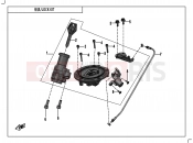 CFMOTO 2019 MOTORCYCLE 650 GT (CF650-8-01) LOCK KIT