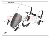 CFMOTO 2019 MOTORCYCLE 650 GT (CF650-8-01) PLASTICS 1