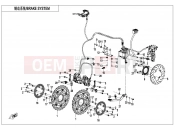 CFMOTO 2019 MOTORCYCLE 650 GT (CF650-8-01) BRAKE SYSTEM