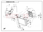CFMOTO 2019 MOTORCYCLE 650 GT (CF650-8-01) COOLING SYSTEM
