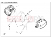 CFMOTO 2019 MOTORCYCLE 650 GT (CF650-8-01) SIDE BOXES（PLASTIC）