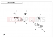 CFMOTO CX-2E (CF650DY) FOOTREST - F14