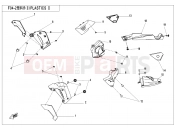 CFMOTO 2022 MOTORCYCLE 700 CL-X (CF700-2 [EU5] ) PLASTICS2 - F04-2