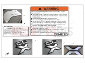 CFMOTO 2022 MOTORCYCLE 700 CL-X (CF700-2 [EU5] ) WARNING DECAL KITS - F19-1