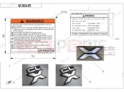 CFMOTO 700 CL-X (CF700-2A [EU5] ) WARNING DECAL KITS - F19-1