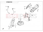 CFMOTO 2025 MOTORCYCLE 700 MT (CF700-9AH) MUFFLER - F02