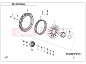 CFMOTO 2025 MOTORCYCLE 700 MT (CF700-9AH) FRONT WHEEL - F07