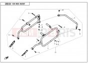 CFMOTO 2025 MOTORCYCLE 700 MT (CF700-9AH) SIDE BOX BRACKET - F22-1