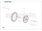 CFMOTO 800 MT (CF800-5 [EU5] ) FRONT WHEEL(SPORT) - F07-A