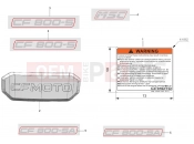 CFMOTO 800 MT (CF800-5 [EU5] ) LABEL - F19-1