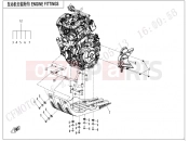 CFMOTO 800 MT (CF800-5 [EU5] ) ENGINE FITTINGS(TOURING) - F00-B