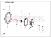 CFMOTO 800 MT (CF800-5H) FRONT WHEEL(EXPLORE EDITION) - F07-B