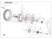 CFMOTO 800 MT (CF800-5H) REAR WHEEL(EXPLORE EDITION) - F11-B