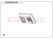CFMOTO 800 MT (CF800-5H) DASHBOARD ASSY(EXPLORE EDITION) - F17-B