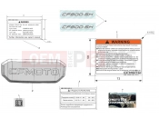CFMOTO 800 MT (CF800-5H) LABEL - F19-1