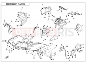 CFMOTO 2018 ATV CFORCE 1000 (CF1000ATR) FRONT PLASTICS-PEARL BLACK - F04-2-A