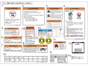 CFMOTO 2018 ATV CFORCE 1000 (CF1000ATR) DECAL WARNING - F19-2