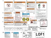 CFMOTO 2024 ATV CFORCE 1000 (CF1000ATR) DECAL WARNING - F19-2-A-V1