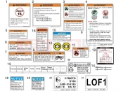 CFMOTO 2024 ATV CFORCE 1000 (CF1000ATR) DECAL WARNING - F19-2-A-V2