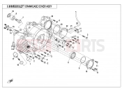 CFMOTO 2024 ATV CFORCE 1000 (CF1000ATR) LEFT CRANKCASE COVER ASSY - E01-4-V4