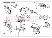 CFMOTO 2024 ATV CFORCE 1000 (CF1000ATR-2) FRONT PLASTICS(7\'\' DASHBOARD) - F04-2-A-V2