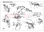 CFMOTO 2024 ATV CFORCE 1000 (CF1000ATR-2) FRONT PLASTICS(8\'\' DASHBOARD) - F04-2-B-V1