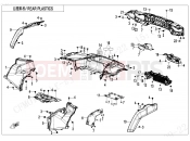 CFMOTO 2024 ATV CFORCE 1000 (CF1000ATR-2) REAR PLASTICS - F04-4-V1