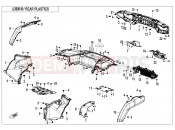 CFMOTO 2024 ATV CFORCE 1000 (CF1000ATR-2) REAR PLASTICS - F04-4-V2