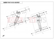 CFMOTO 2025 ATV CFORCE 1000 (CF1000ATR-2A) FRONT SHOCK ABSORBER(GAS,ABS) - F05-2-C
