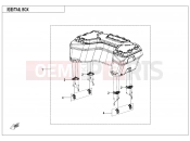 CFMOTO 2025 ATV CFORCE 1000 (CF1000ATR-2A) TAIL BOX(OVERLAND,SINGLE BOXE) - F80-5-A