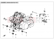 CFMOTO CFORCE 1000 (CF1000ATR-3) ENGINE MOUNTING PARTS - F00-1