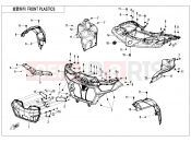 CFMOTO CFORCE 1000 (CF1000ATR-3) FRONT PLASTICS(MUD) - F04-1