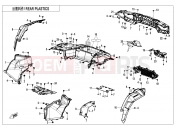 CFMOTO CFORCE 1000 (CF1000ATR-3) REAR PLASTICS(MUD) - F04-4