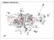CFMOTO CFORCE 1000 (CF1000ATR-3) LEFT CRANKCASE ASSY - E01-1