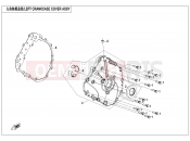 CFMOTO CFORCE 1000 (CF1000ATR-3) LEFT CRANKCASE COVER ASSY - E01-4