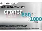 CFMOTO 2020 ATV CFORCE 1000 (CF1000AU) OWNER'S MANUAL(GERMAN) - F38-E