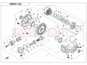 CFMOTO 2021 ATV CFORCE 1000 (CF1000AU) REAR AXLE(WITH AUTOMATIC DIFFERENTIAL LOCK) - F33-A