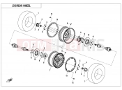 CFMOTO CFORCE 1000 (CF1000AU-2) REAR WHEE(WITH LOCK RING) - F11-B