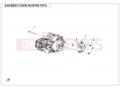 CFMOTO CFORCE 110 (CF110AY10) ENGINE MOUNTING PARTS - F00