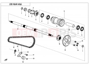 CFMOTO CFORCE 110 (CF110AY10) REAR AXLE - F33-V2