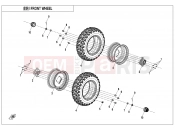 CFMOTO CFORCE 110 (CF110AY10-2) FRONT WHEEL - F07