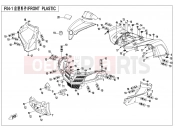 CFMOTO CFORCE 450 (CF400ATR-2L [T3b] ) FRONT PLASTICS - F04-1