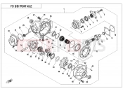 CFMOTO CFORCE 450 (CF400ATR-2L [T3b] ) FRONT AXLE - F31-V1