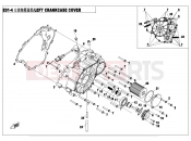 CFMOTO CFORCE 450 (CF400ATR-2L [T3b] ) LEFT CRANKCASE COVER ASSY - E01-4