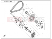 CFMOTO CFORCE 450 (CF400ATR-2S [T3a] ) CLUTCH @^ CVT ASSY.(16g WEIGHT ROLLER) - E05-B-V2